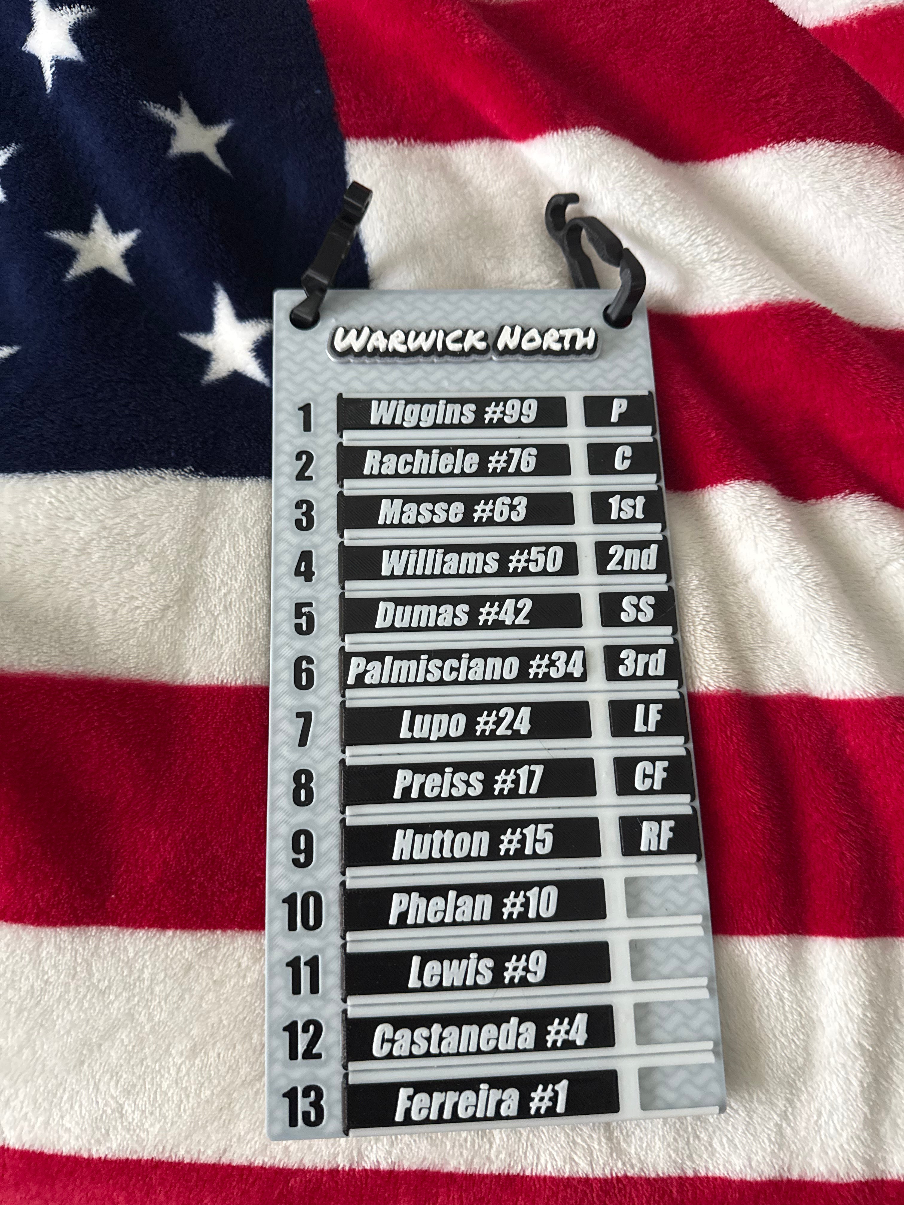 Custom Lineup Boards